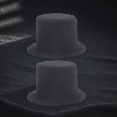 Gorros en miniatura para manualidades, Mini sombreros pequeños para decoraciones, manualidades DIY para niños, suministros para fiestas, accesorios, Mini Tops, 2 uds.