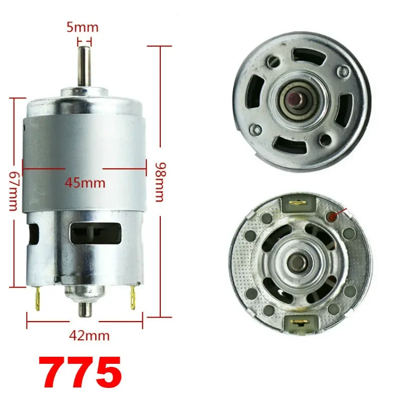 775 D/C Motor 12-36V 4000-12000RPM Engraving Machine Spindle  with ER11 Extension Rod for 1610/2417/3018 CNC Router