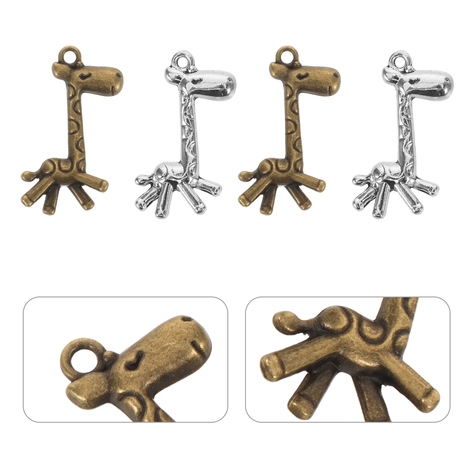 

100 Pcs Alloy Jewelry Accessories Animal Metal Pendants Cartoon Zinc Bracelet Charm