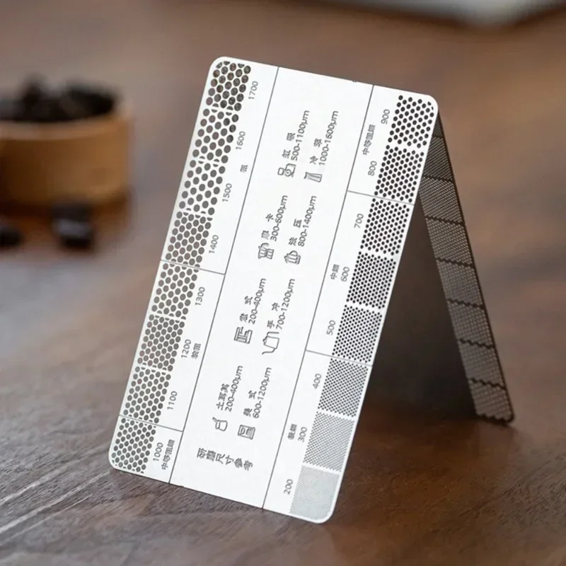 

Линейка из нержавеющей стали для сравнения толщины кофейного порошка