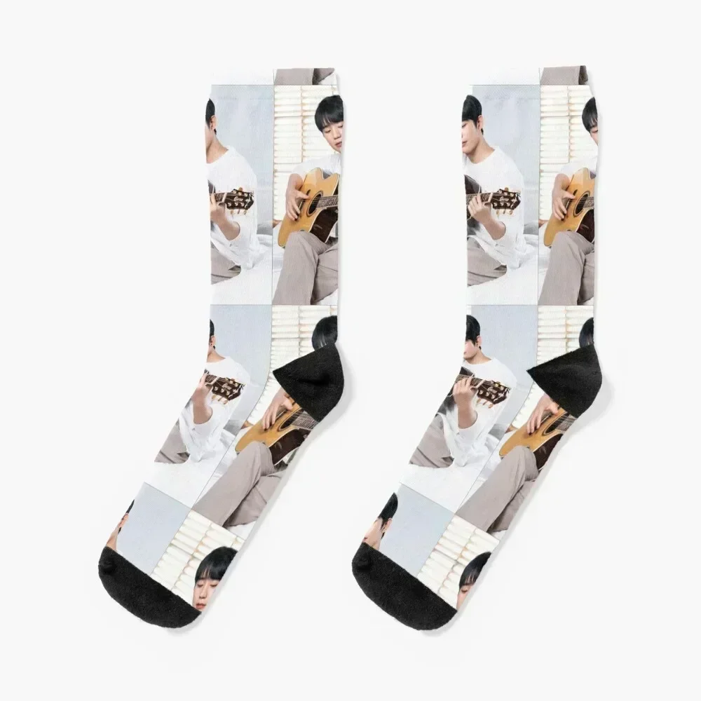

Jung Hae In with guitar Socks Thermal man winter funny gift new year Socks Men Women's
