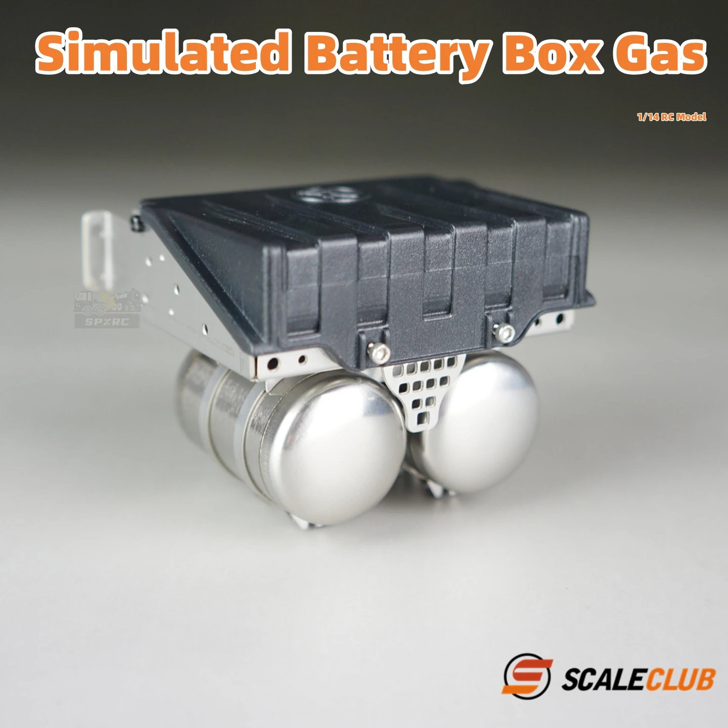 

Батарейный ящик, имитация газа, металлическое обновление для 1/14 Tamiya RC Man, самосвал с дистанционным управлением, детали игрушек для прицепа «сделай сам»