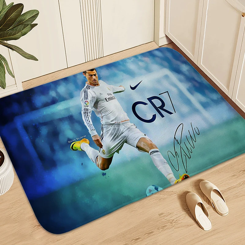 Door Entrance Carpet C-Cristiano Ronaldor Floor Mats Modern Home Decoration Kitchen Treadmill Rug Room Funny Doormat For Hallway