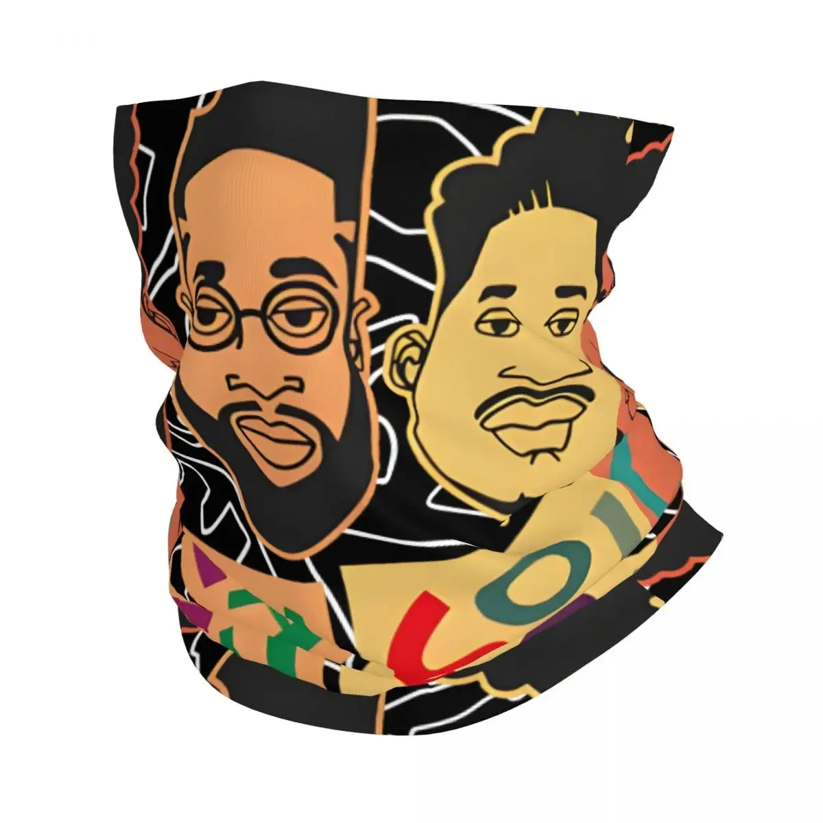 Handsome Motocross Bandana Neck Gaiter Printed D-De La Soul Face Scarf Multi-use Cycling Riding Unisex Adult Winter