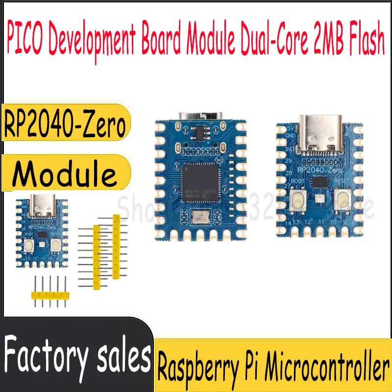 

RP2040-Zero RP2040 for Raspberry Pi Microcontroller PICO Development Board Module Dual-Core 2MB Flash
