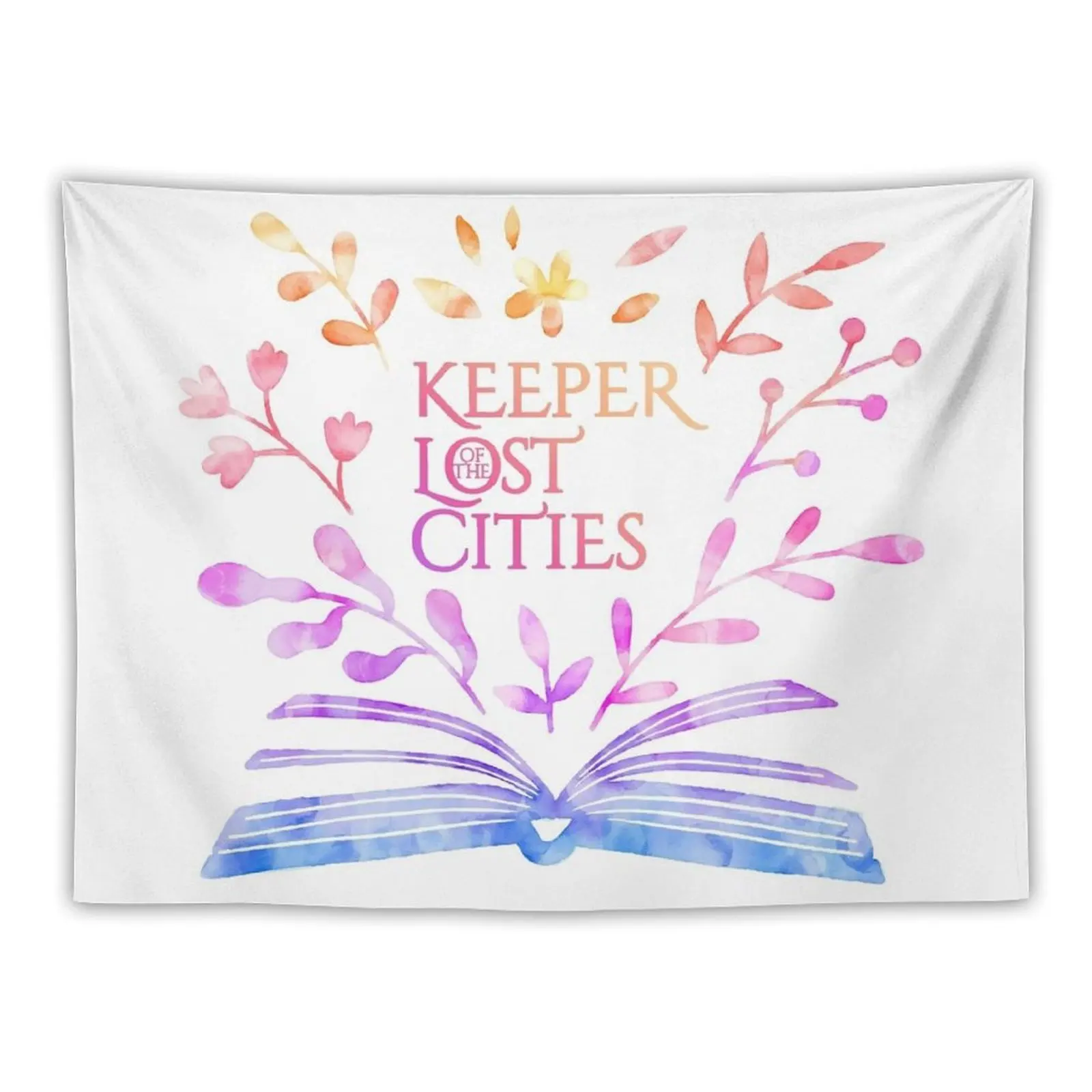 

Keeper of the Lost Cities Watercolor Bookish Design Tapestry Aesthetics For Room Decorations For Room Tapestry