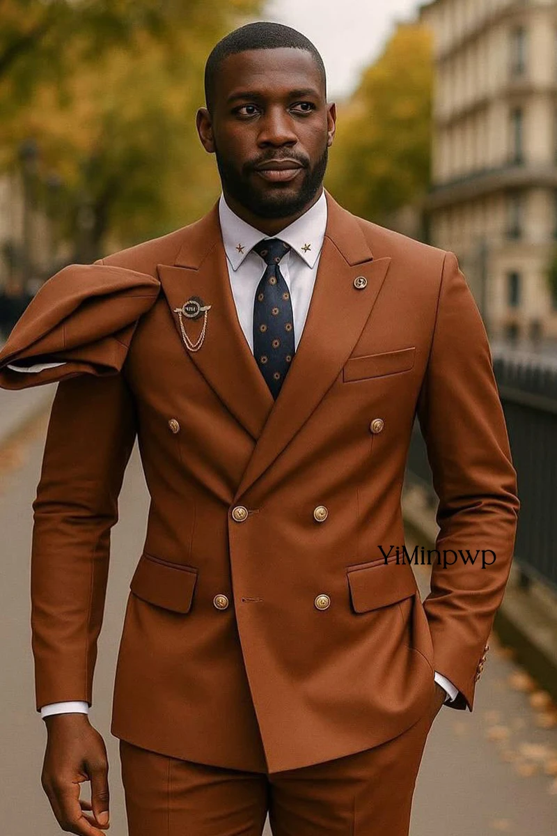 Herenpak Zakelijke formele gelegenheid Smoking Bruidegom Beste stalknecht Bruiloft Schoolfeest Mannelijke pak 2-delige set Blazerbroek 2026