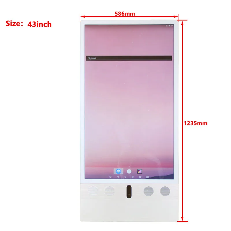 Señalización Digital móvil portátil de alto brillo para exteriores, 32 carteles impermeables para pantalla publicitaria al aire libre