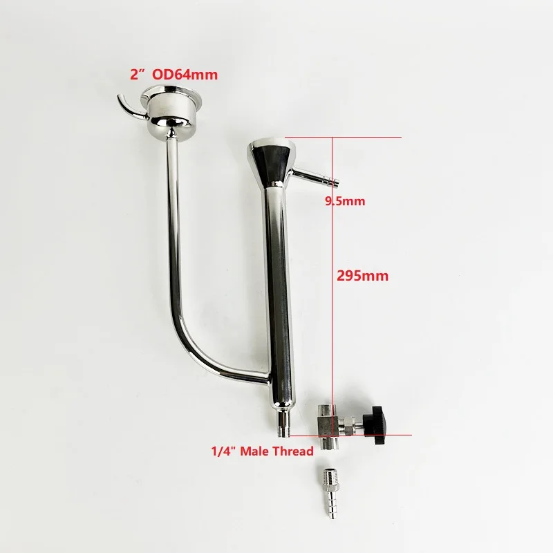 2“  OD64mm Tri-clamp Parrot Body Wth 1/4\