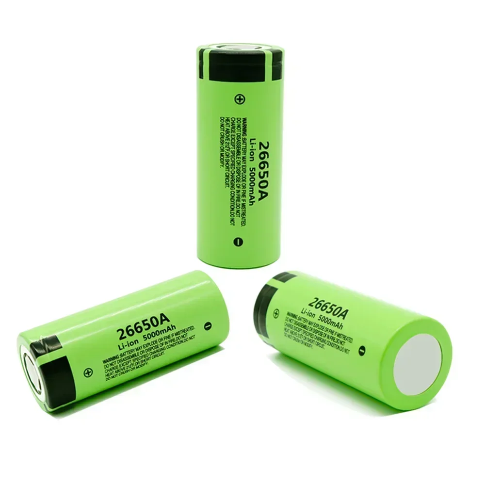 100% Original Hohe Kapazität 26650A 26650 5000mAh lithium-batterie für Taschenlampe power Bank Li-Ion Akkus