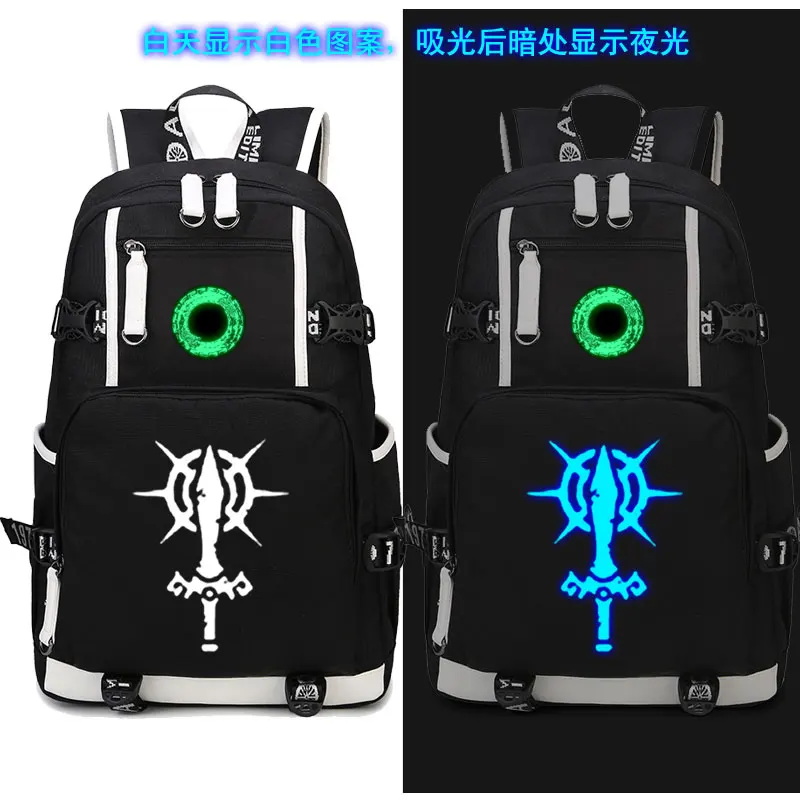 New Game Student The Legend Tears of the Kingdom Link Schoolbag  Cosplay Oxford Noctilucent Backpack