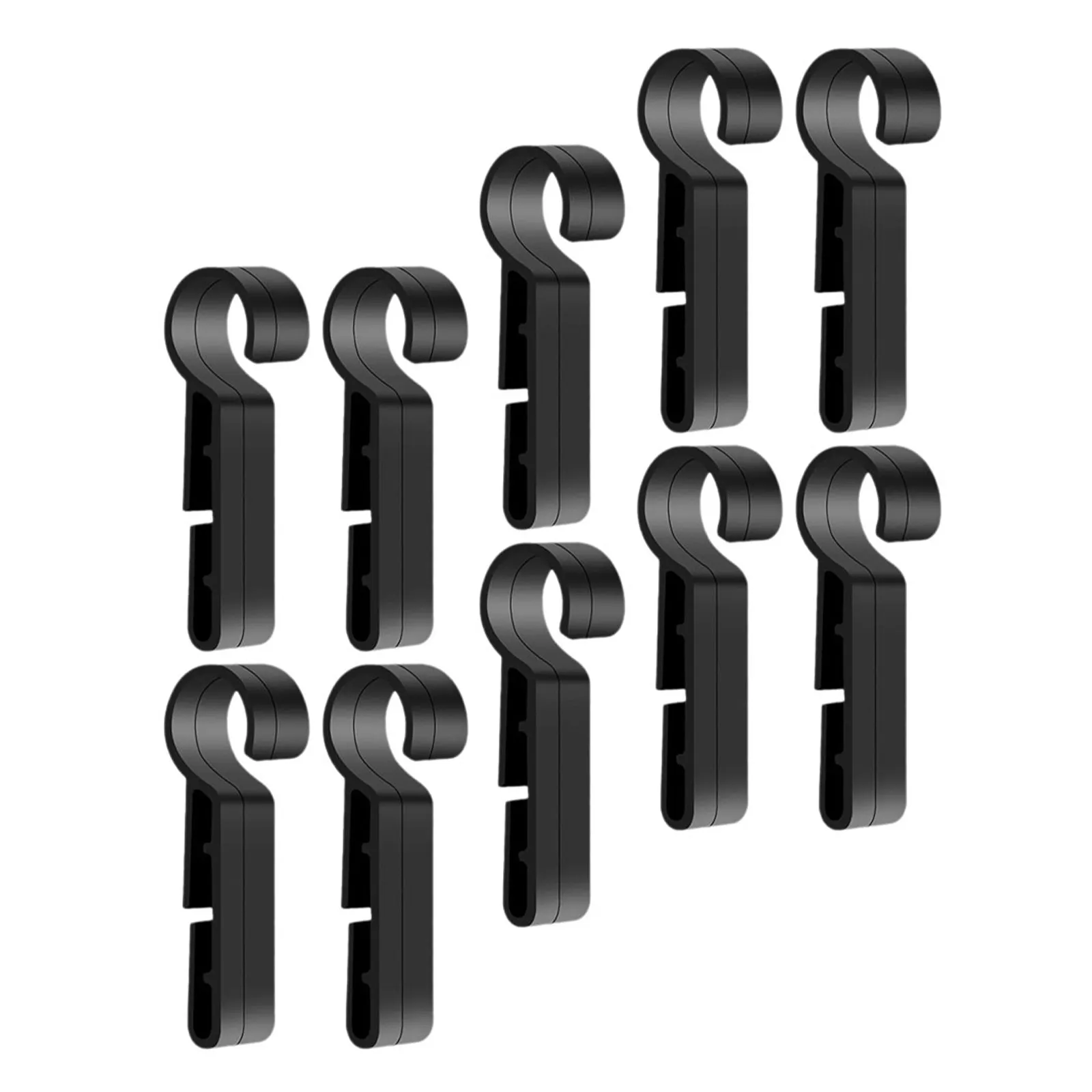 

10Pcs Hard Hat Clips Headlamp Mount Light Clips Plastic Flashlight Holder Hard Hat Light Clip for Stable Headlamp