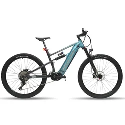 New27.5/29inch Soft Tail Electric Mountain Bike 48V/500w/12A Center Motor 30-50km/h 11 Speed Torque 30-50Nm Dual Disc Brake