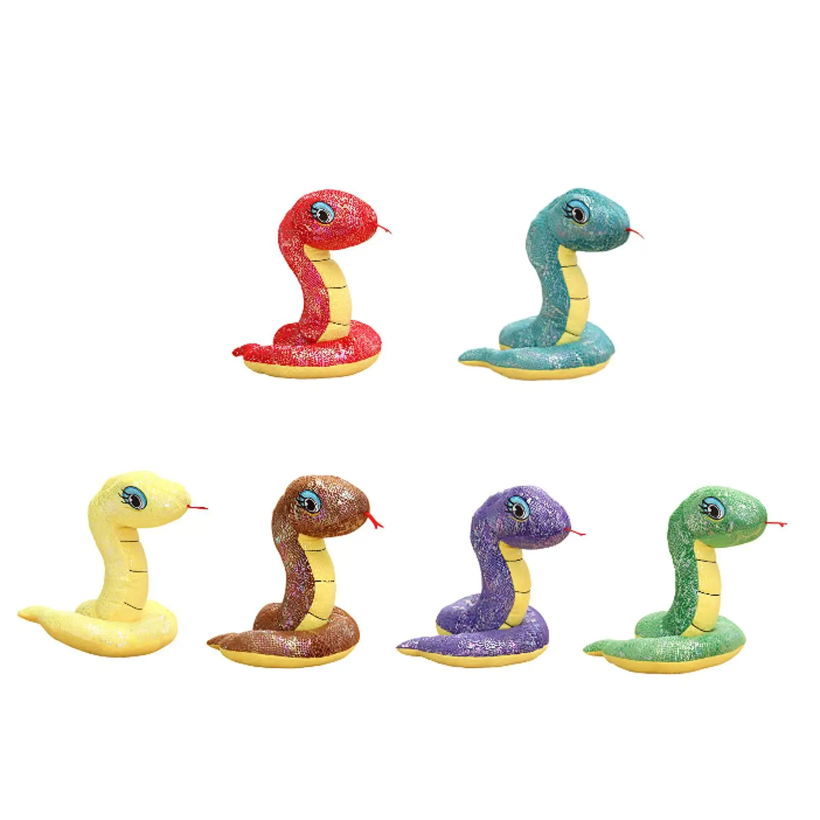 Brinquedo animal de pelúcia de cobra boneca de cobra criativa para aniversário de família de namorada