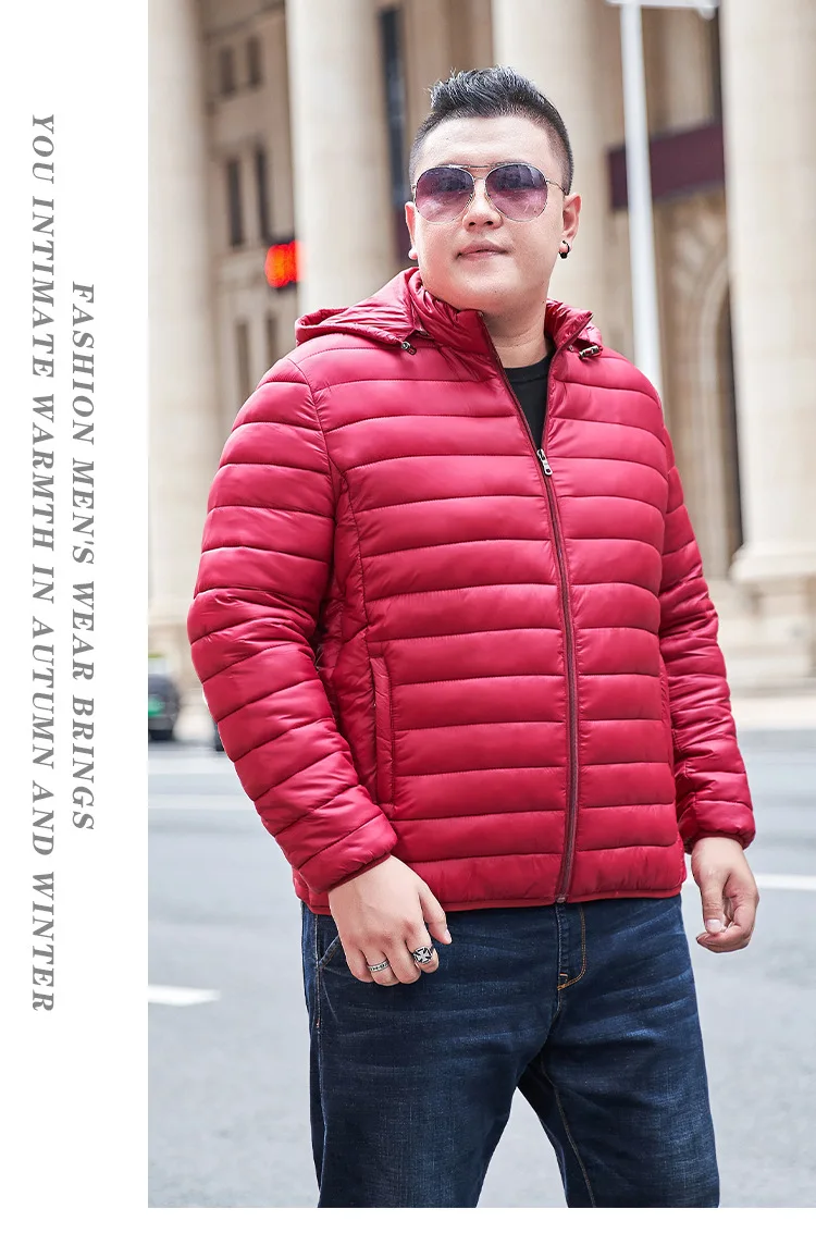 Big Size 11XL Men Casual Parka Hooded Winter Jacket Male Cotton Padded Plus Large Warm Autumn Coat 6XL 7XL 8XL 9XL 10XL 5XL Fat