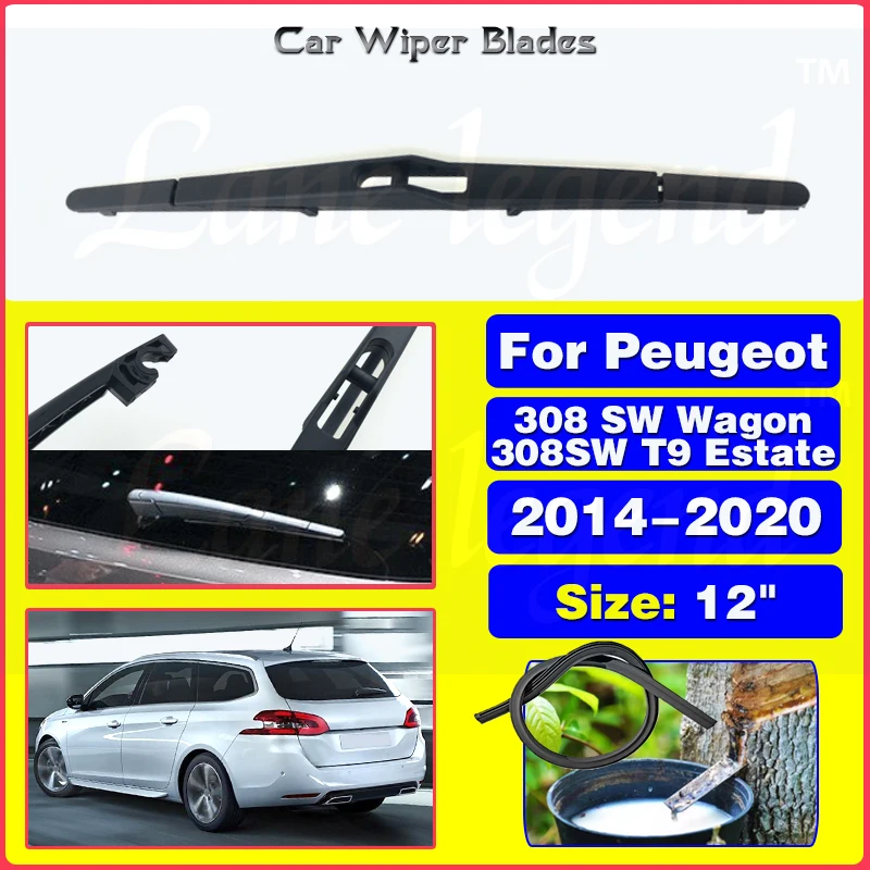 Auto Achterruitenwisserblad Achterruit Ruitenwissers Voor Peugeot 308 Sw Wagon 308sw T9 Estate 2014 - 2020 Auto Accessoires 12"