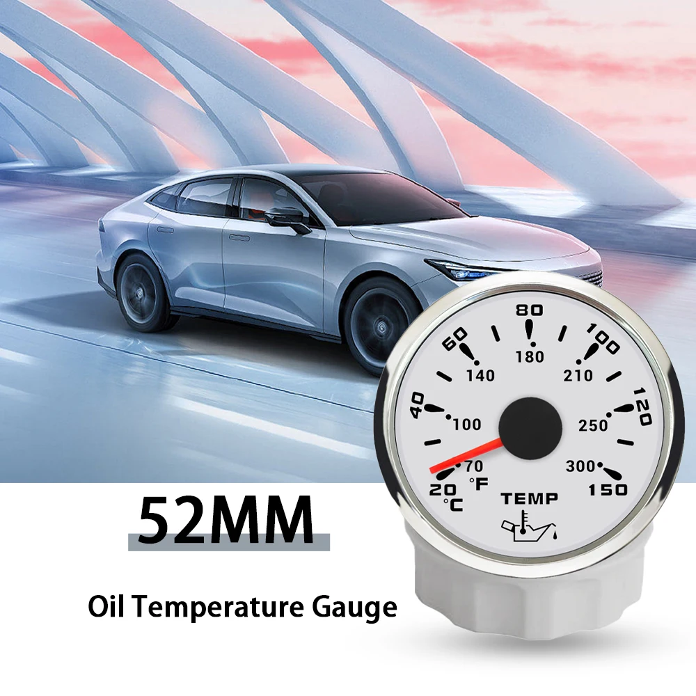 

Универсальный 52 мм Датчик температуры масла для яхты сигнал 20-150 ℃ с 7 цветными подсветками для автомобиля лодки 12 в 24 В