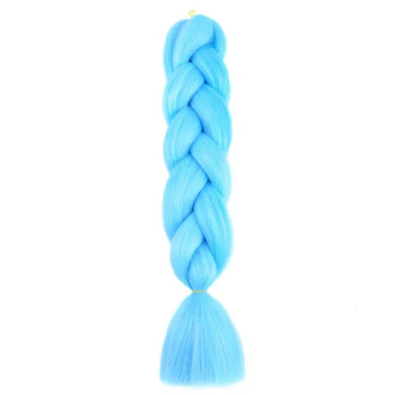 24 inch synthetische lange rechte yaki vlechten haar ombre vlechthaar jumbo regenboog vlecht haarverlenging voor vrouwen doe-het-zelf haar
