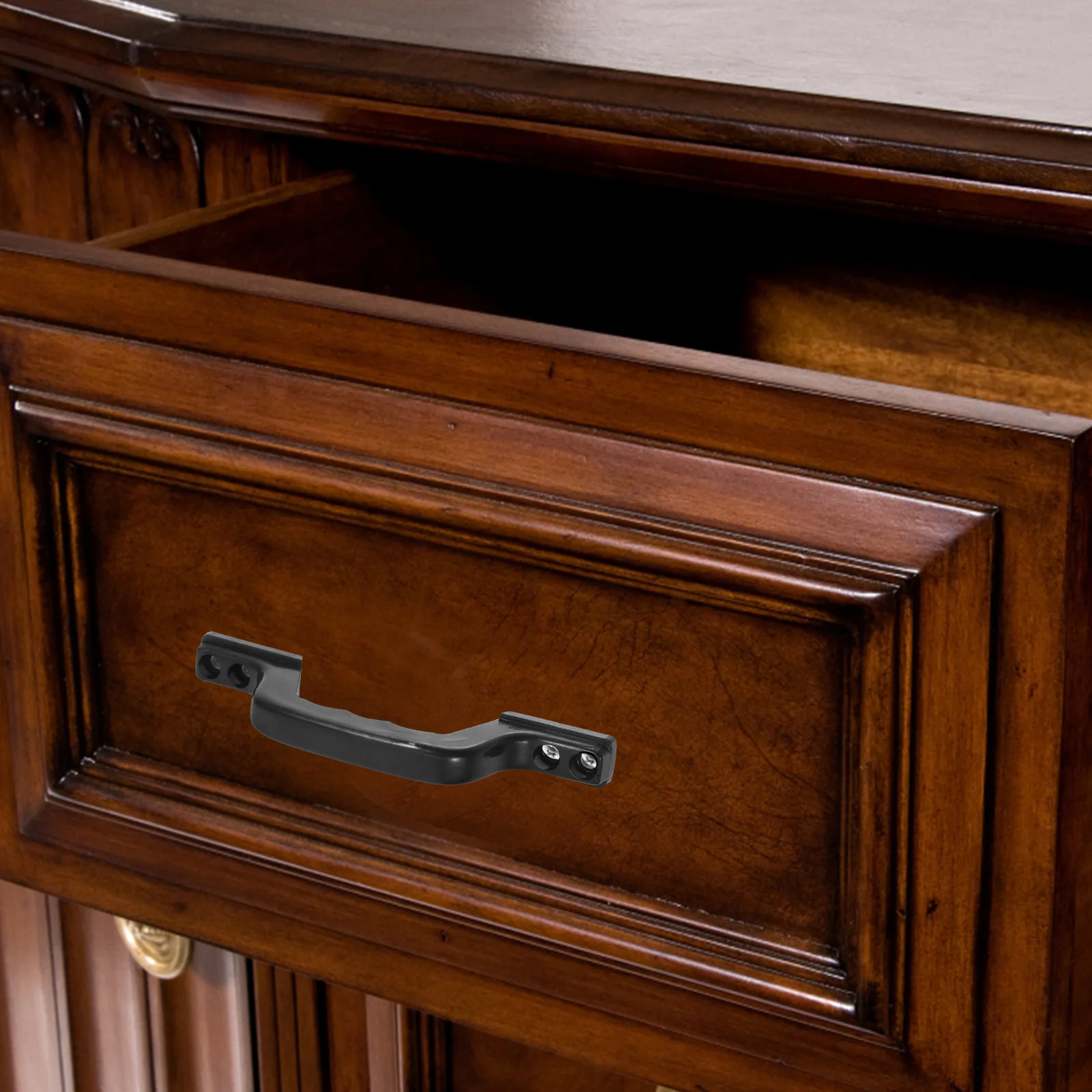 

Window Handles Cabinet Pulls Black Decorative Drawer Wardrobe Door Hardware Sliding Barn Door Handle Sturdy Material Smooth