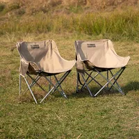 Outdoor Folding Moon Chair Portable Chair Camping Chair Picnic Gear Fishing Small Horse Stool Student Sketching