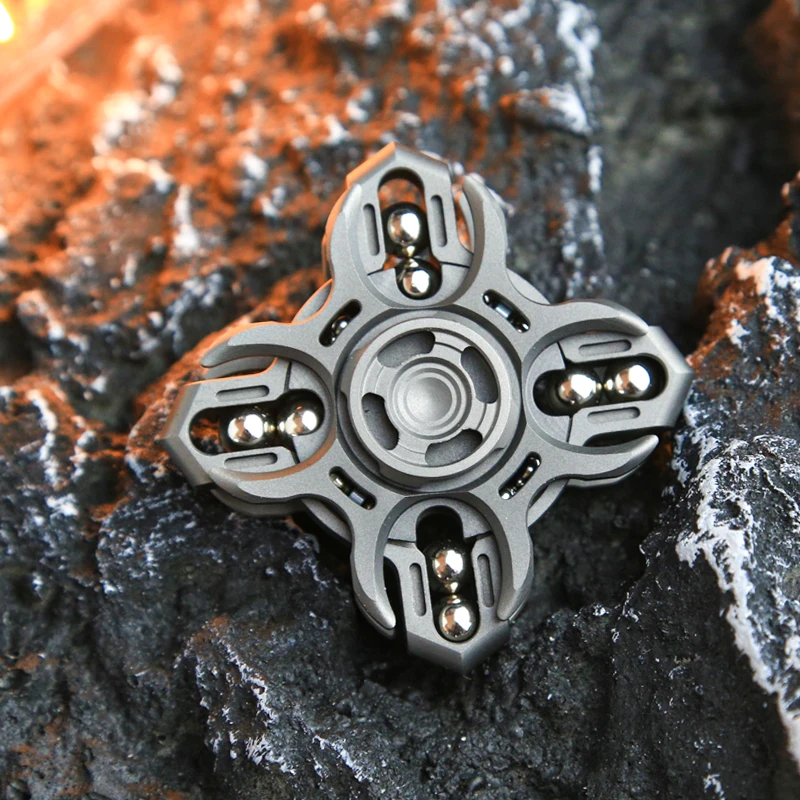 Titanium MINI EDC Hand Spinner Fashion Cool Metal Fidget Spinner Stress Relief ADHD Concentration Fidget Toys for Adults Gift