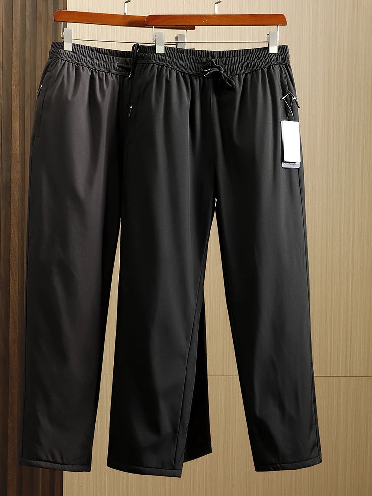 

Мужские зимние утепленные хлопковые брюки на флисовой подкладке, теплые повседневные брюки, устойчивые к холоду до -20 градусов, комфортная посадка