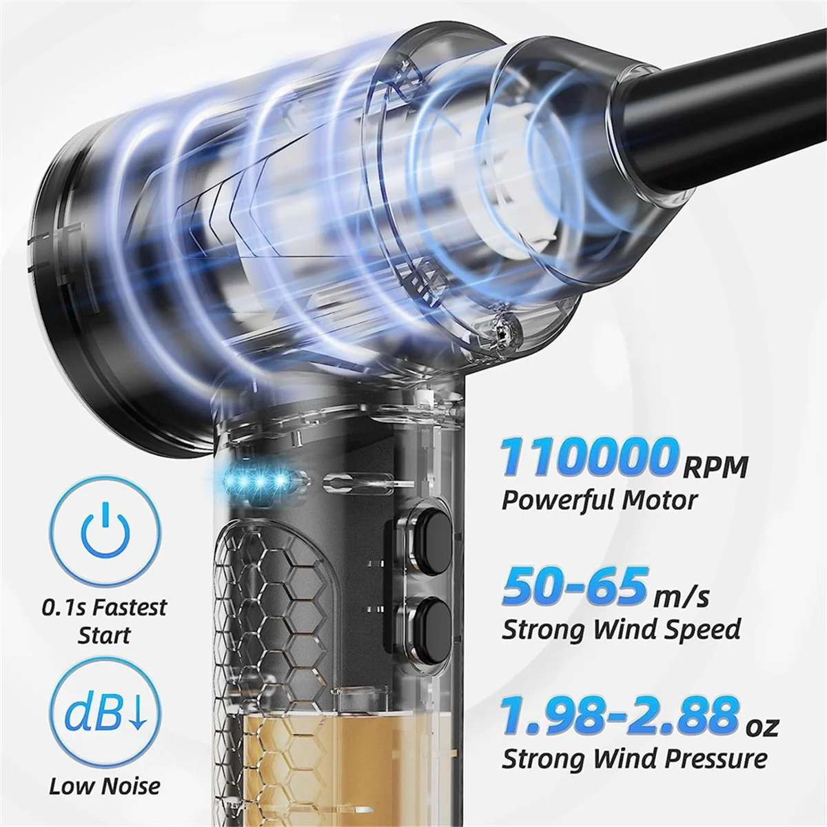 多目的電気ダスターと送風機、PC用圧縮空気クリーナー、ディープクリーニング用のエア缶の交換