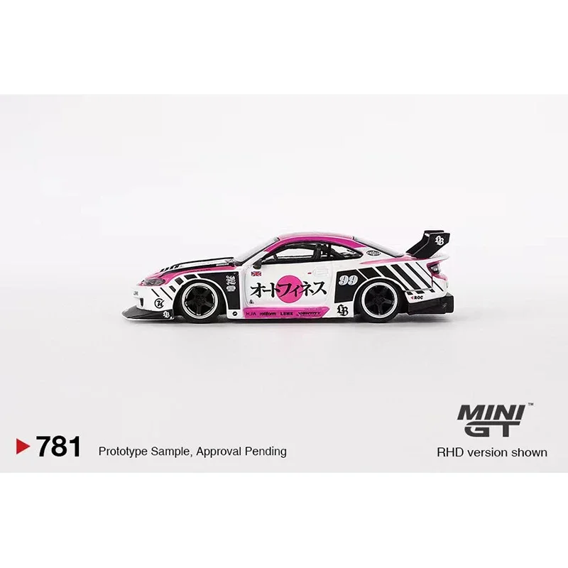 MINIGT 781 1:64 LBWK Nissan LB Super Silhouette S15 SILVIA Auto Finesse SEMA 2023 Diecast Diorama Model kolekcja zabawek