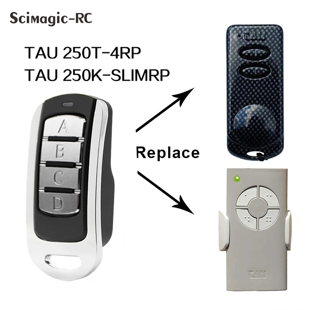 For TAU 250T 4RP TAU 250K SLIMRP TAU 433.92MHz Remote Control Clone TAU Command Garage Rolling Code Transmitter