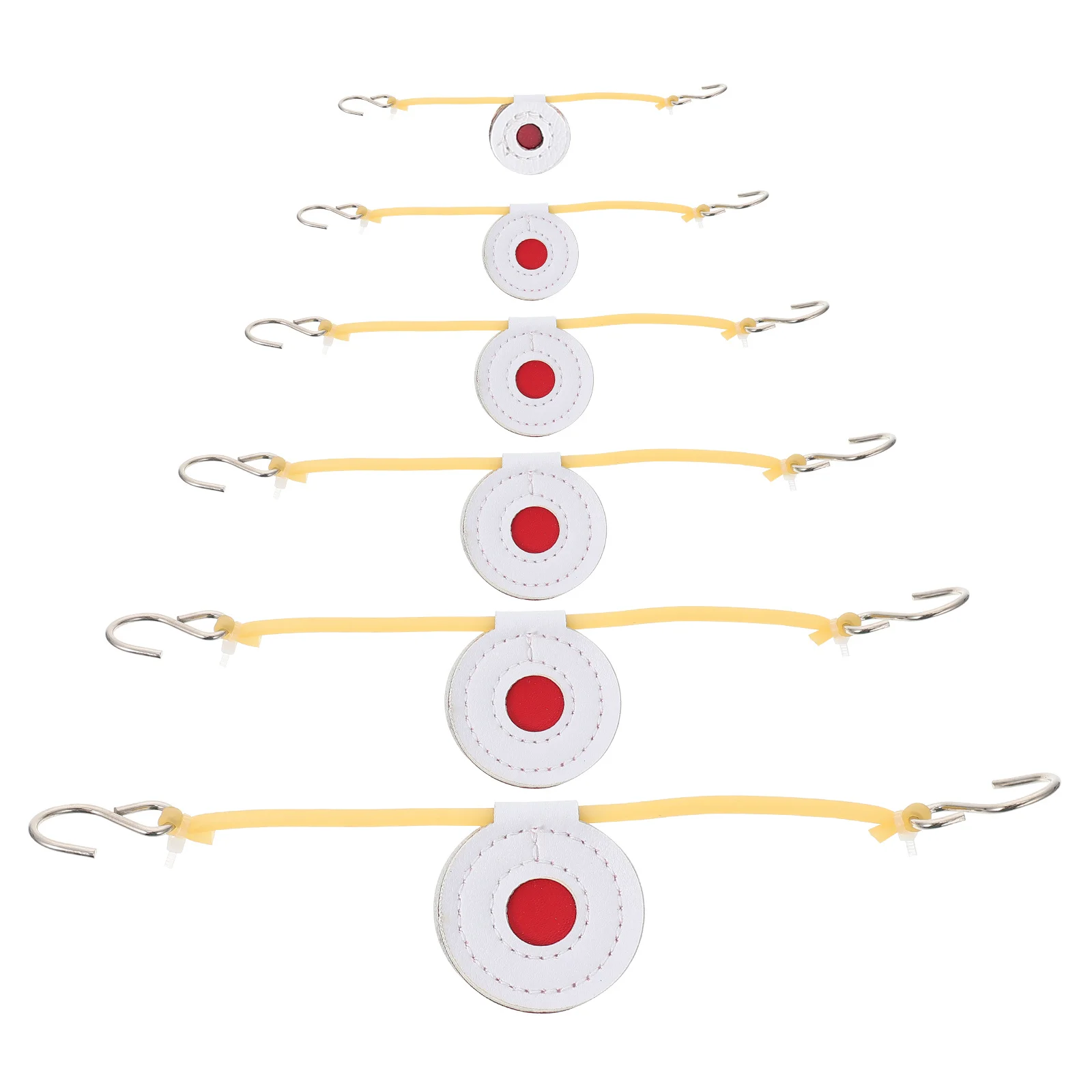 مجموعة واحدة من وسادة الوسادة المصنوعة من الألياف المميزة باللون الأحمر المركزي وخفيفة الوزن ومحمولة للتدريب على الهدف في الهواء الطلق #5