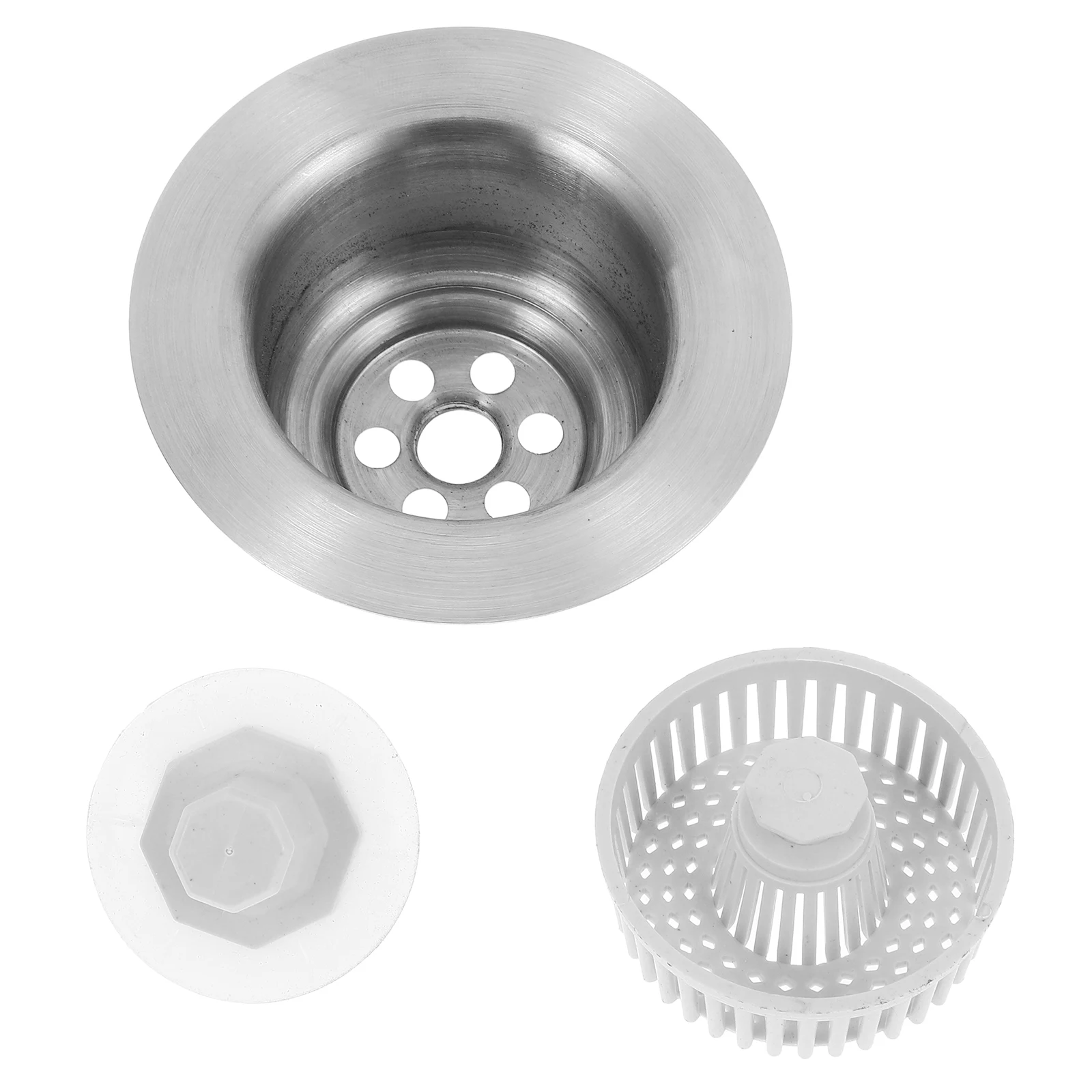 

Stainless Steel Bounce Sink Strainer Drain Stopper Filter Basket Odor Control Mesh Sifter Sink Drain Strainer