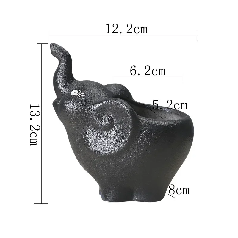 Succulent Flower Pot Plant Pot Ceramic Flowerpot Garden Animal Pots Elephant Vase Home Decoration Ornaments Gardening Supplies