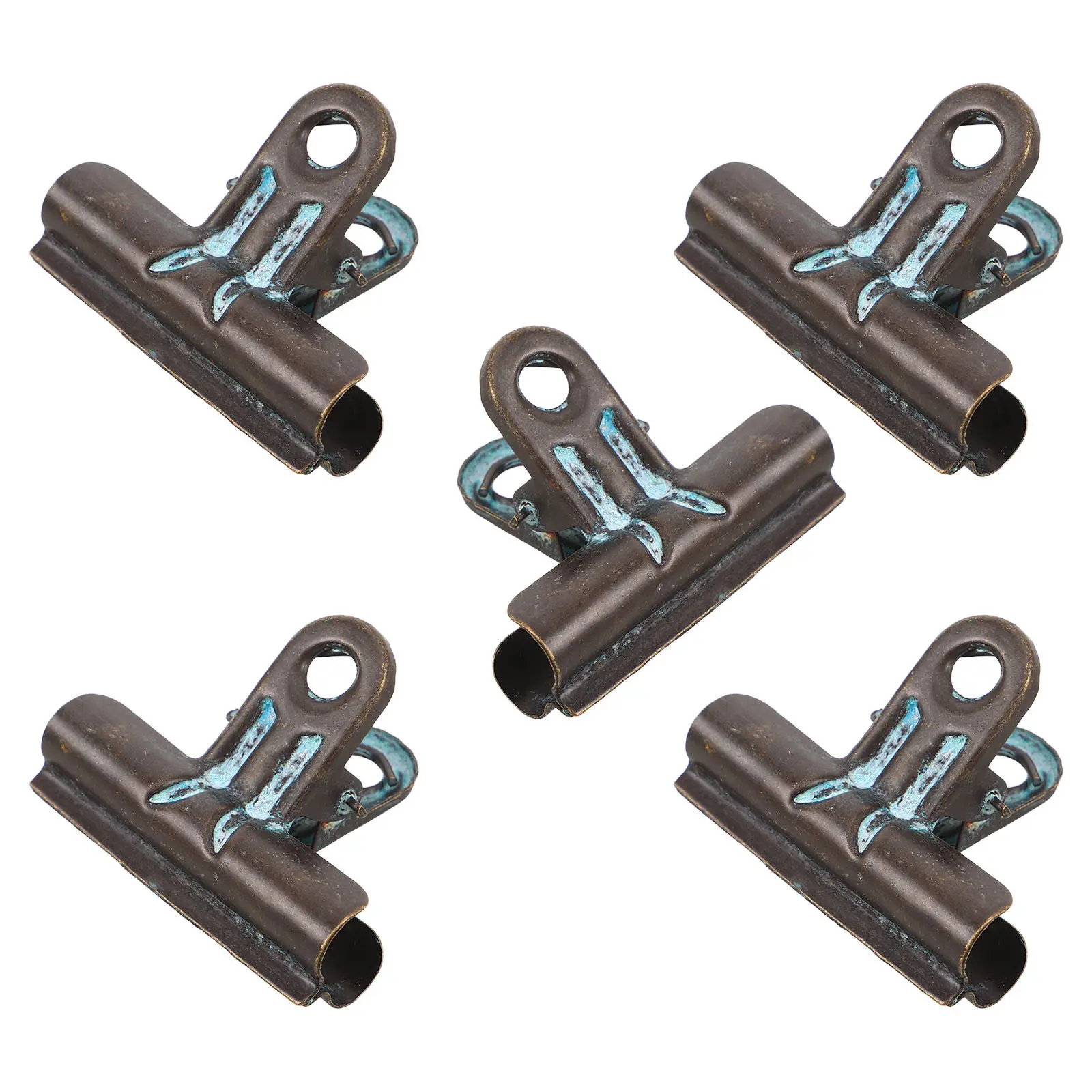 

5Pcs Retro Hinge Clips 48Mm Iron Paper Clamps for Pictures Binder Clips Photo Holder Clamps Craft Folder Organizers Office Paper
