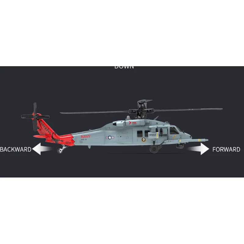 Yuxiang F09h بلاك هوك هليكوبتر نموذج طائرة إرجاع ذكي بنقرة واحدة الهبوط محاكاة طائرة نموذج طيران لتحديد المواقع #5