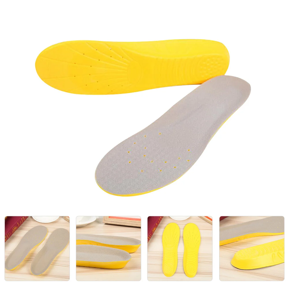 

1 Pair Comfortable Shoe Insoles Arch Support Foot Pain Relief Flexible Cushioning Unisex Fit For Sports Shoes Sneakers
