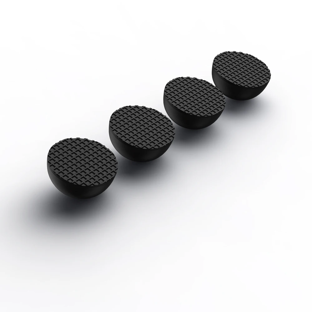 Audiocrast HIFI Audio Hemisphere คอลัมน์ลำโพงเครื่องขยายเสียงโช้คอัพฟุต Pad การสั่นสะเทือนยืน Ebony ฟุต