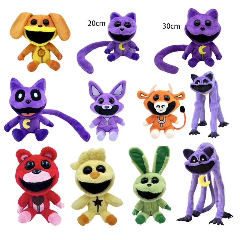 Smile Critters Anime Plush Toy Horror Doll Soft Model Toy Horror Smile Cat Cartoon Game Soft Boy Girl Plush Gift Ornament