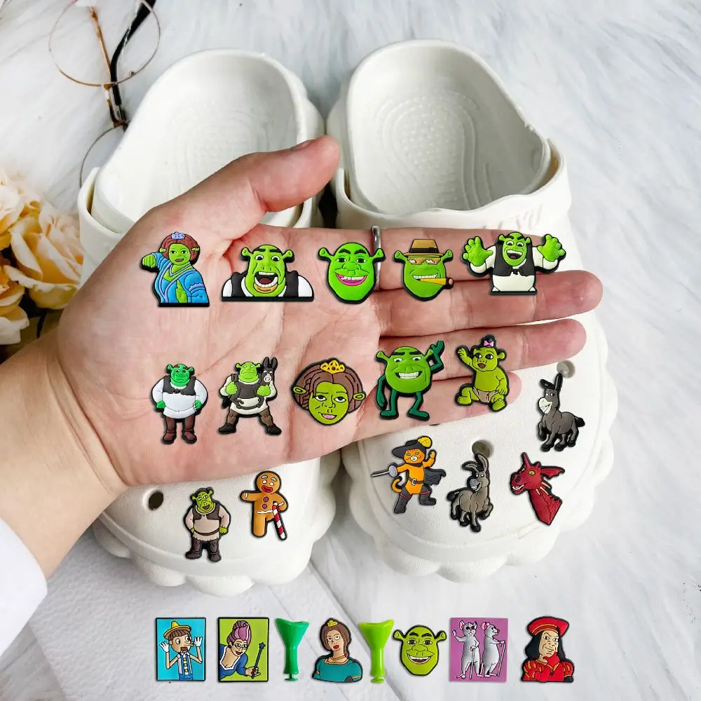 1-21 pz brank cartoon Shoes Charms accessori Fit Clog Backapck braccialetti scarpa decorare scarpa fibbia fascino regalo del partito