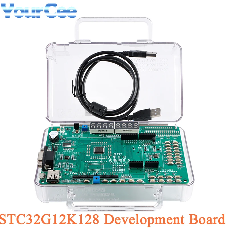 

STC32G12K128 STC Development Demo Board Module 51 MCU Single Chip Microcomputer Experiment Kit 9.4