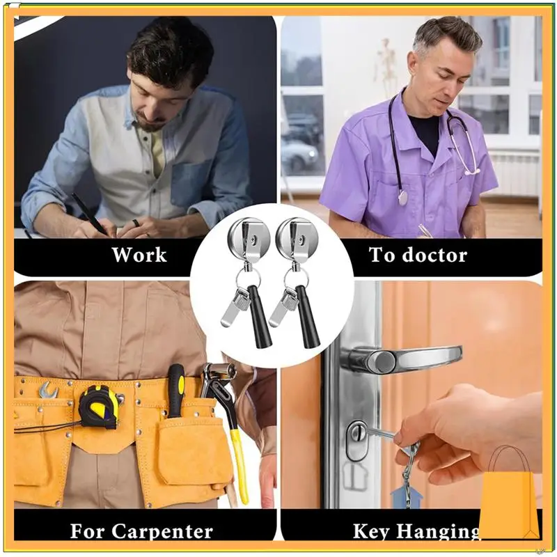 L52A-4 упаковки, сверхмощный выдвижной держатель для карандашей, универсальный выдвижной ремешок для плотников, медсестер, официанток