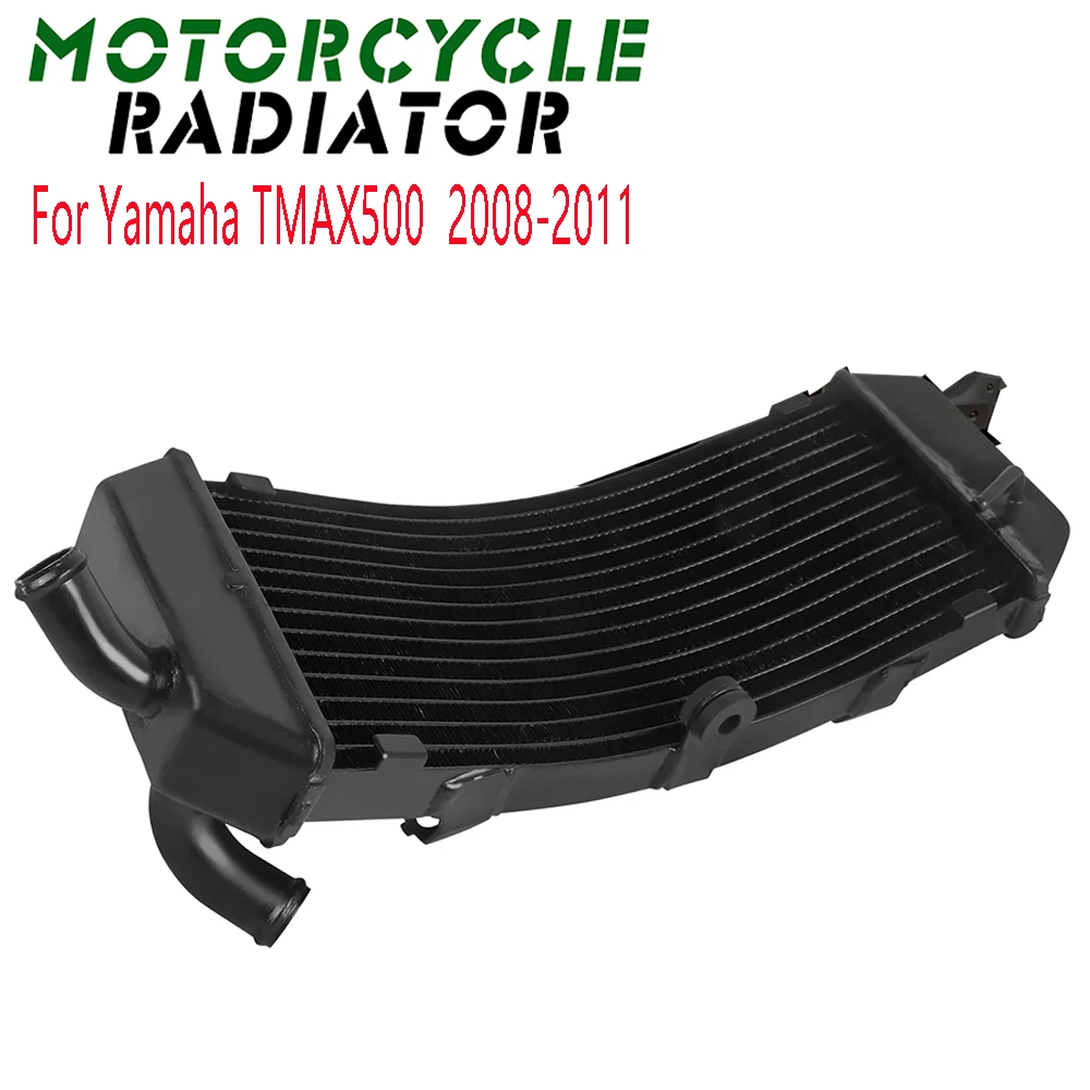

Motorcycle Aluminum Radiator Water Cooler Cooling Protection For Yamaha TMAX500 T-MAX 500 TMAX 500 2008-2011
