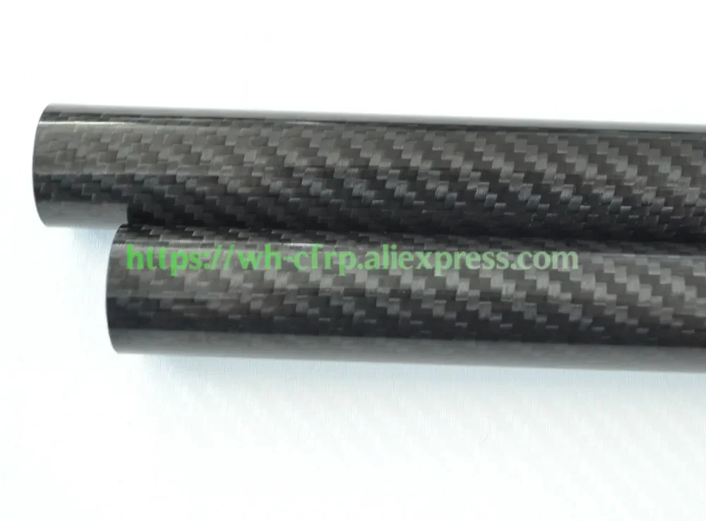 

40mm ODx 34mm ID Carbon Fiber Tube 3k 1000MM Long (Roll Wrapped) carbon pipe , with 100% full carbon, Japan 3k improve material