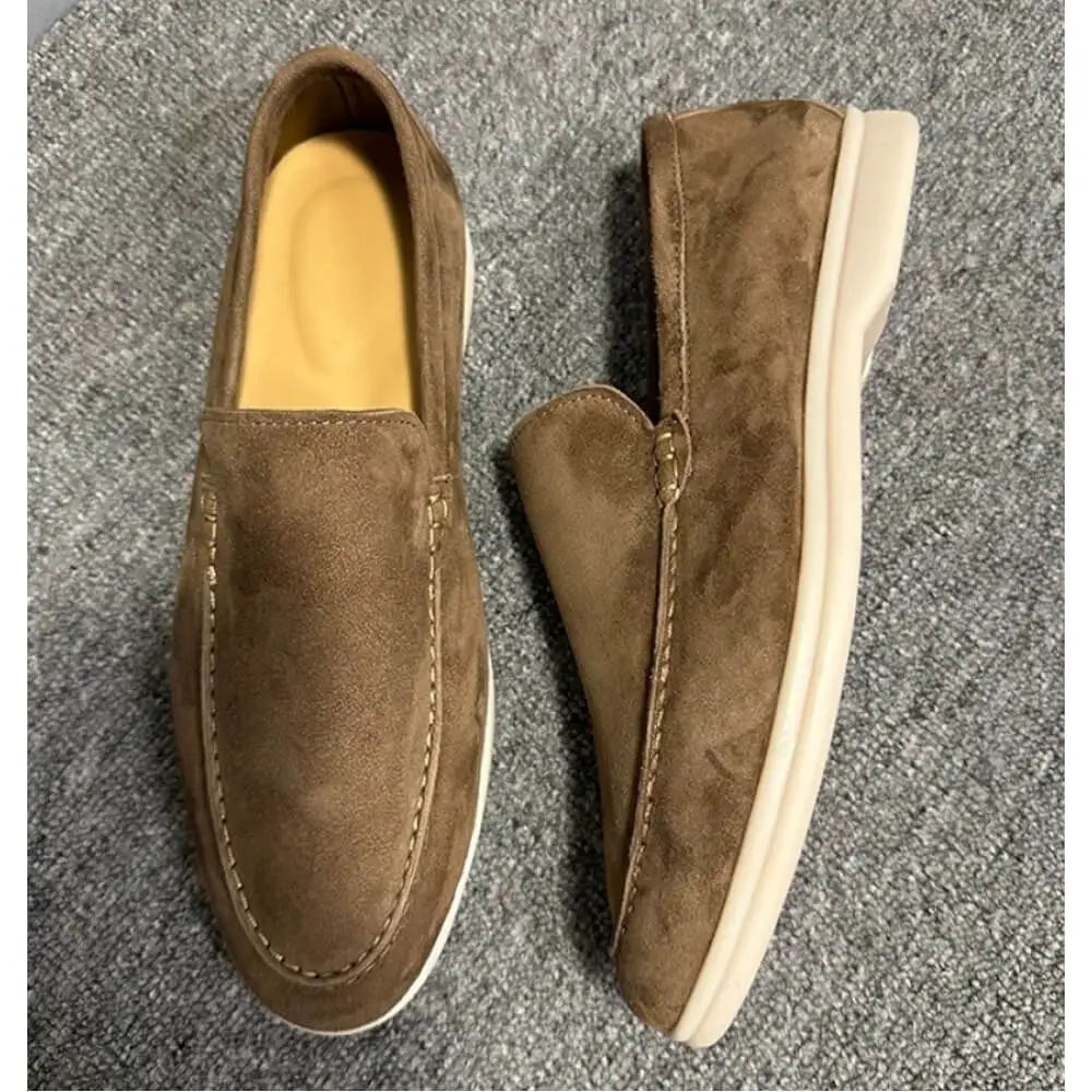 Premium Brown Suede Venetian Loafers – Handcrafted Comfort, Effortless Italian Elegance