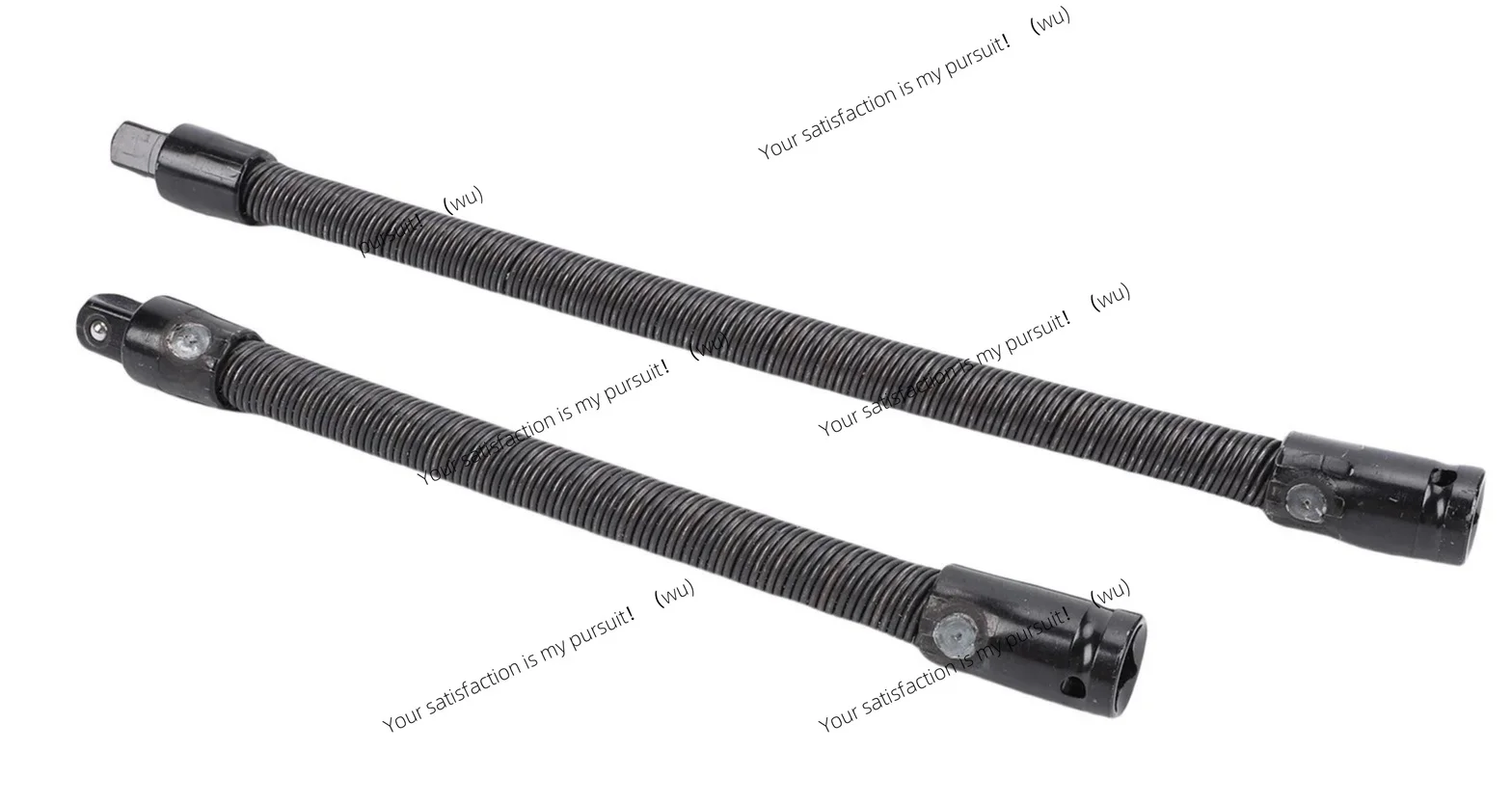 for Narrow Space 2 Pcs Flexible Socket Extension Bar 250mm 350mm 1/2 Inch Drive S2 Alloy Steel Bendable Socket Extender