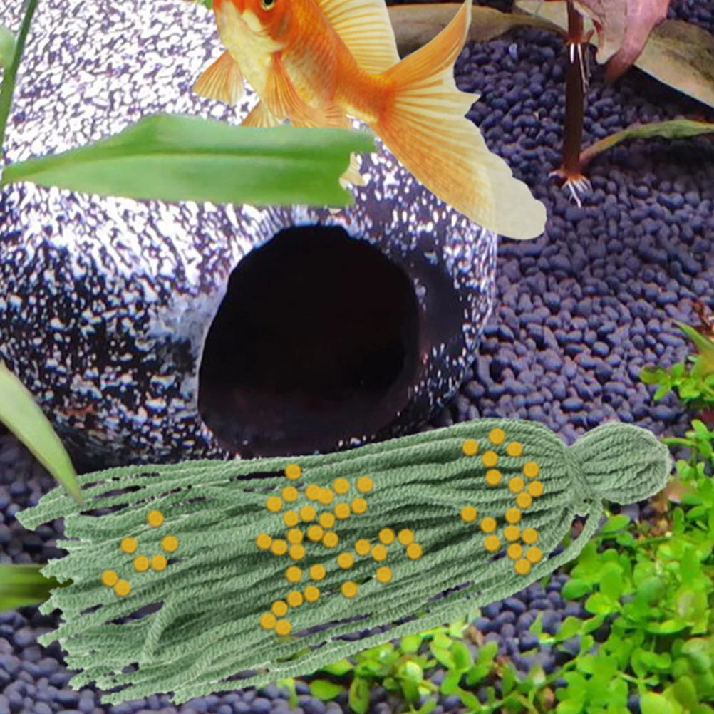 

10pcs Breeding Mop Fish Tank Spawning Angelfish Shrimp Aquarium Decor Green Reusable Large Size Egg Catching Fish Supplies