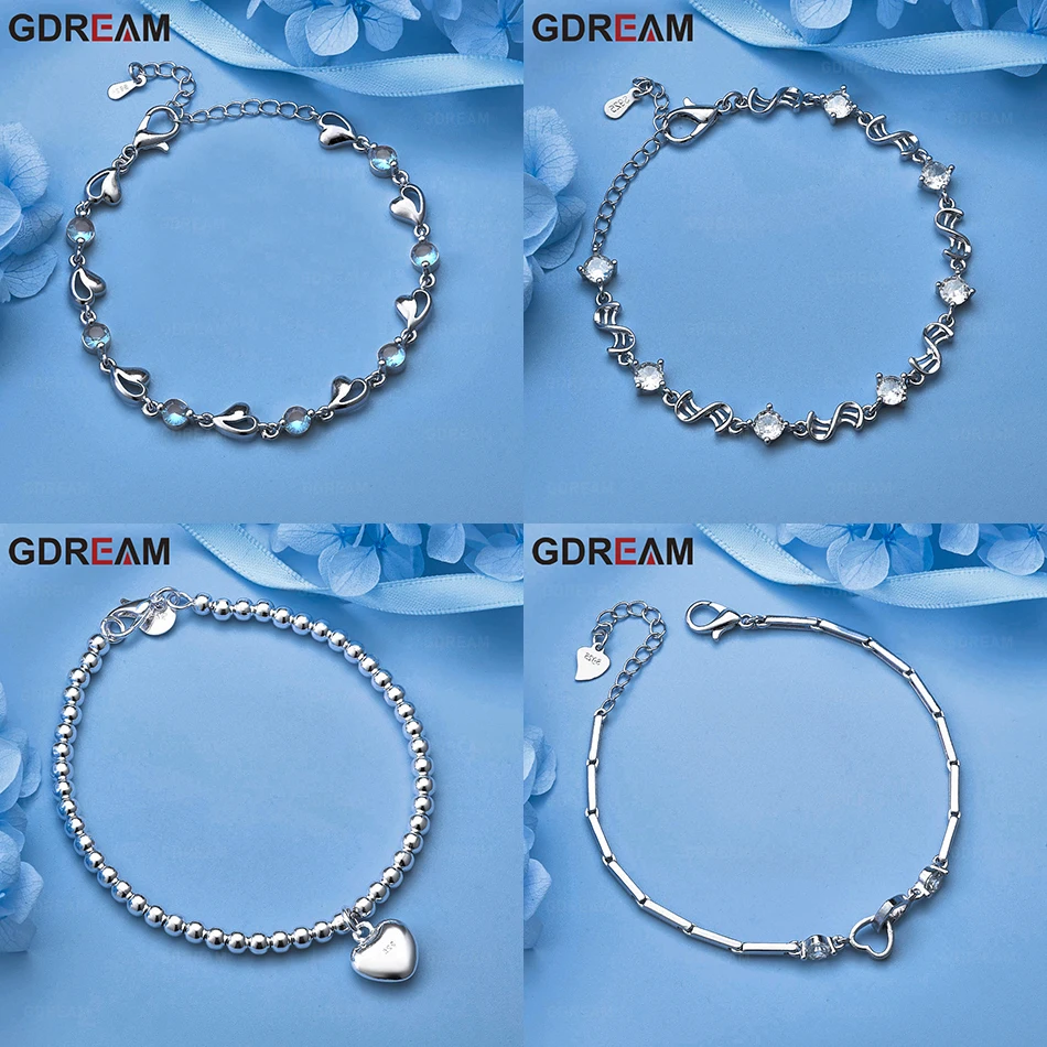 

GDREAM 925 Sterling Silver 8-Shaped Zircon Necklace Women'S Retro All-Match Personality Engagement Jewelry