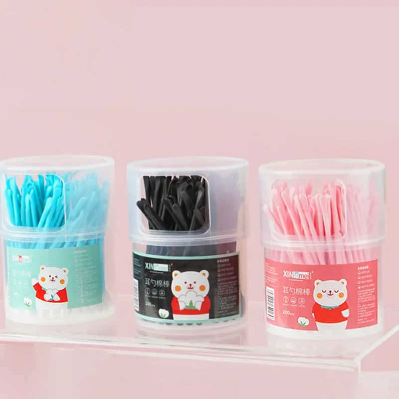 

Two In One Ear Scoop Cotton Swab Ear Artifact Beauty Cosmetics Household Children Cleaning Dual Ear Scoop Cotton Swab