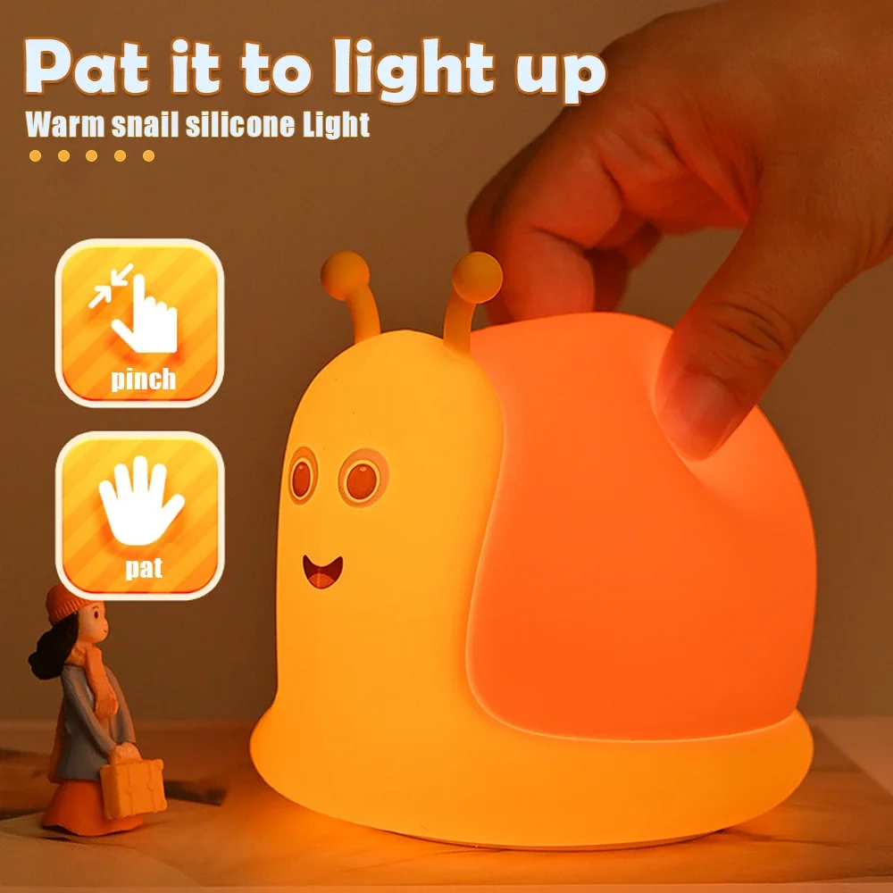 Silicone luz ajustável recarregável papoula lâmpada usb luz noturna arco-íris temporizador luz ambiente led lâmpada de cabeceira presente natal