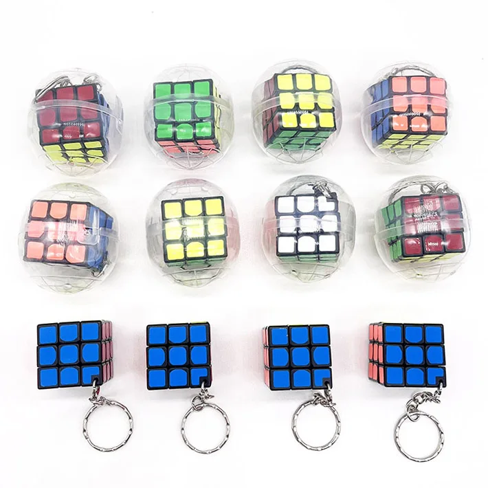 1/3/5 pçs cubo mágico surpresa ovo bola cápsula crianças mini velocidade cubo mágico cedo educacional puzzle cubo brinquedo crianças presente