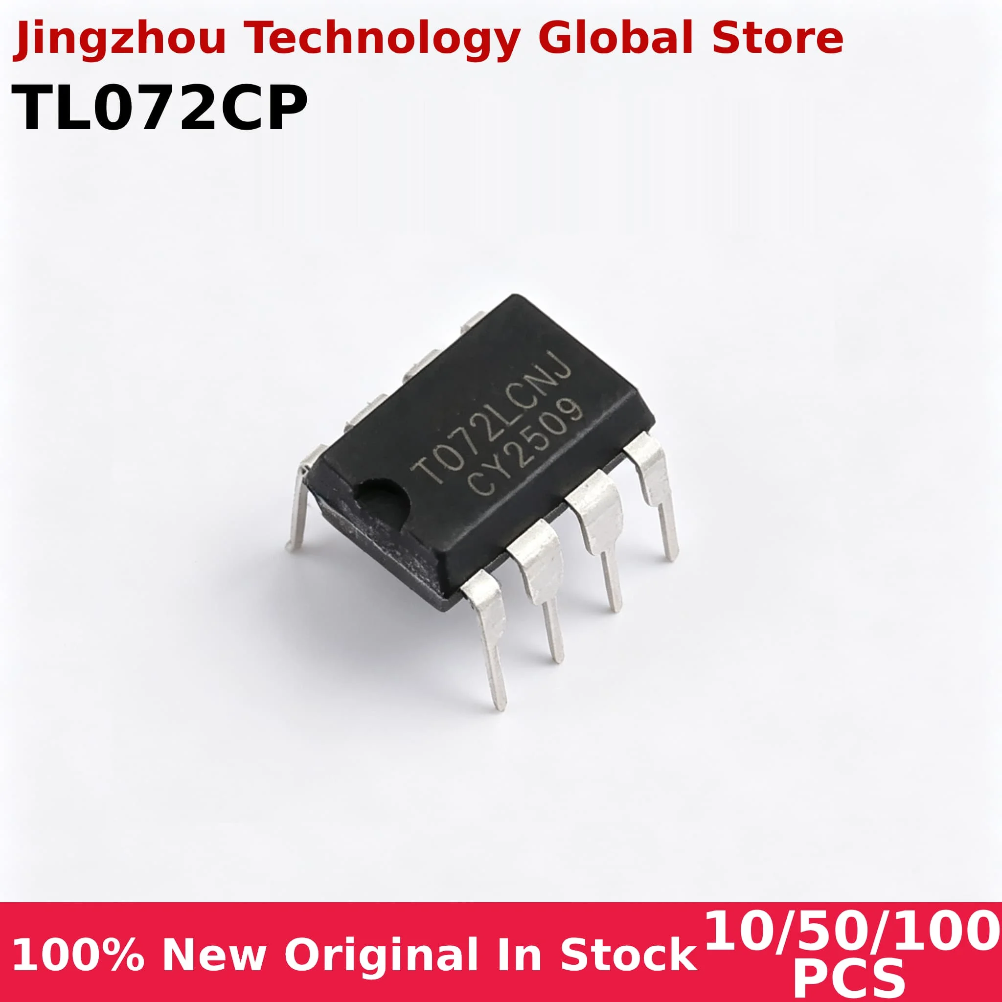 100% New 10/50/100PCS DIP8 TL072CP TL072 DIP-8 IC Chip Wholesale
